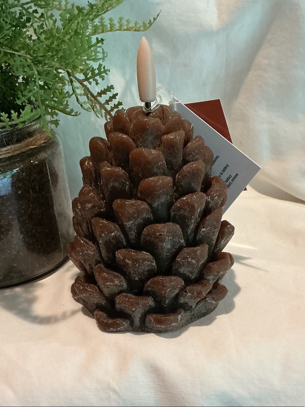 Viral Hobby Lobby LED Pine Cone Faux Candle